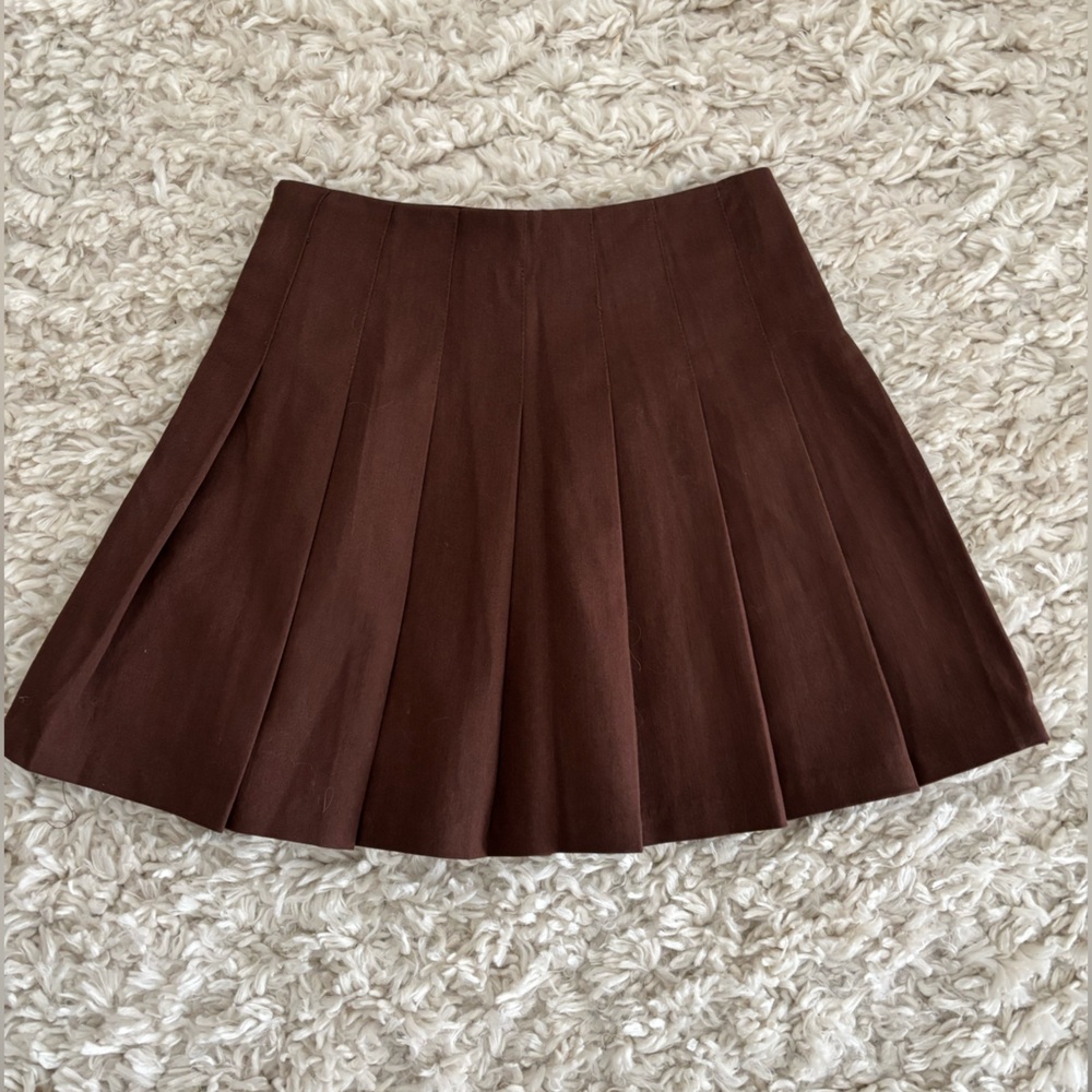 H&M Chocolate Brown Skater Skirt